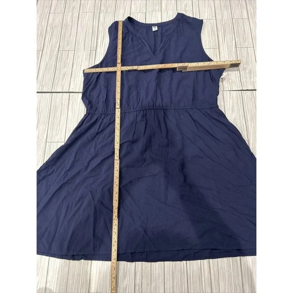 Old Navy Women's Plus Size Sleeveless Tunic Dress Navy Blue NWT - Picture 7 of 9